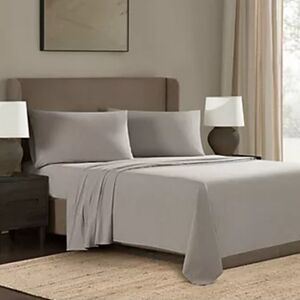 Frye Dusted Denim Extra Comfort Blend 4 Piece King Sheet Set Sage Green New